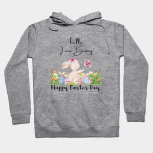 Hello, I am Bunny, Happy Easter Day Hoodie